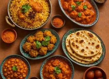 تصویر غذاهای آسیای میانه (هند و پاکستان)